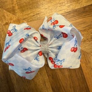 Cherry Print Kids Hair Bow